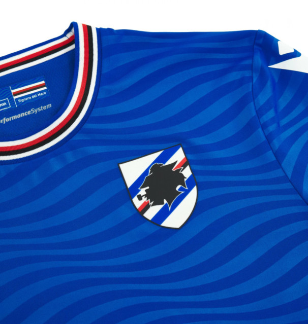 UC Sampdoria 23/24 Home Blue Soccer Jersey Shirt - Click Image to Close